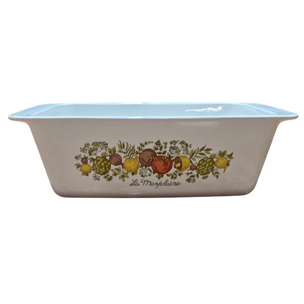 Corning Ware Spice of Life Bread Loaf Pan P-315-B EUC 9"x5"x3"